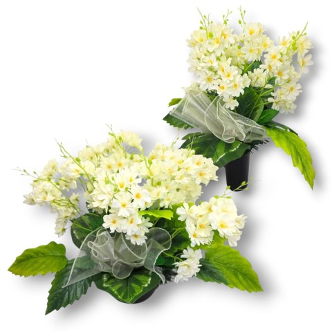 STROIK NA CMENTARZ KWIATY NA GRÓB POMNIK MISA Z OBCIĄŻENIEM