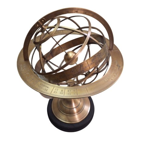 Wielkie Astrolabium Mosiężne - Dekoracja Gabinetu - AML141A