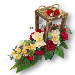 HIT 2025! STROIK NA CMENTARZ GRÓB DREWNIANY LAMPION NAGROBNY LATARNIA