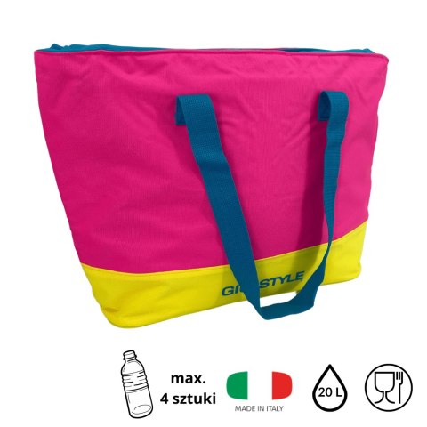 Torba plażowa Kamai Gio Style, w kolorze różowym, pojemność 20L