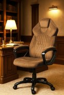 Fotel obrotowy do biurka SPIDER BROWN ALCANTARA