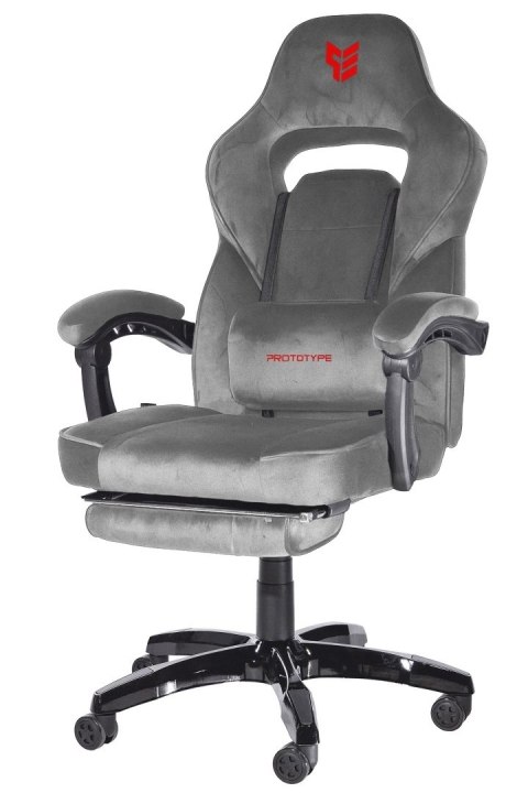 Fotel obrotowy do biurka TITAN GREY ALCANTARA PRO