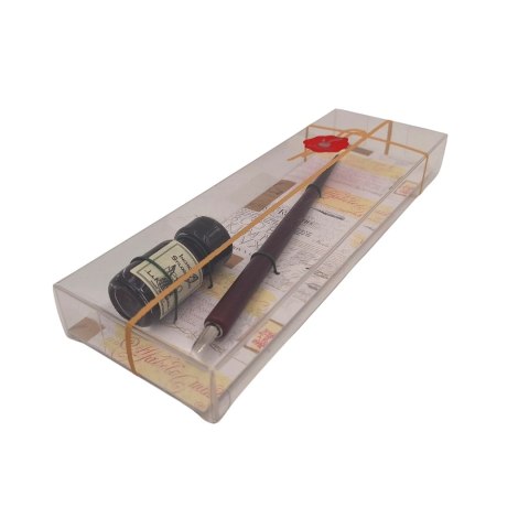 Zestaw do kaligrafii - Pióro ze stalówką + tusz - 708