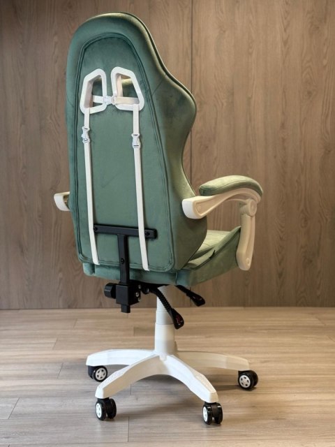 Fotel obrotowy gamingowy HERO ENZO MINT ALCANTARA ICE