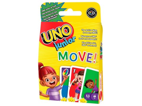 Karty do gry UNO Junior Move Gra karciana dla dzieci GR0776