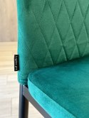 Krzesło tapicerowane VALVA CARO VELVET GREEN