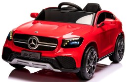 Mercedes GLC COUPE Concept 4x4 CZERWONY EVA SKÓRA Licencja Akumulator litowo-jonowy