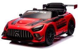 Mercedes GT3 Evo CZERWONY Miękkie koła Eva, miękki fotelik Licencja Akumulator litowo-jonowy