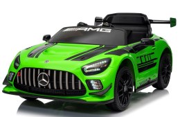 Mercedes GT3 Evo ZIELONY Miękkie koła Eva, miękki fotelik Licencja Akumulator litowo-jonowy