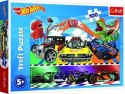 Puzzle 100 pędzące samochody Hot Wheels Trefl 16466
