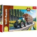 Puzzle Trefl 100 elementów Ciągnik leśny 16493