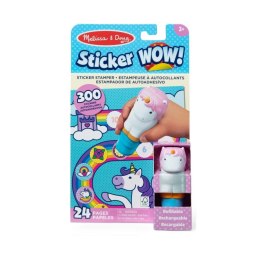 Sticker Wow - Książeczka i stempelek z naklejkami - Jednorożec