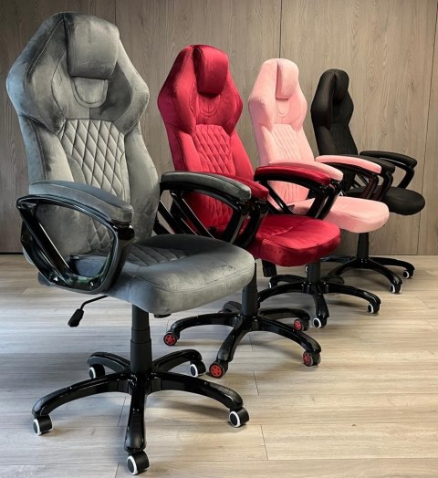 Fotel obrotowy do biurka SPIDER GREY ALCANTARA