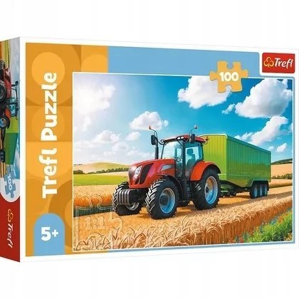 Puzzle 100 Traktor z przyczepą TREFL /Trefl 16494