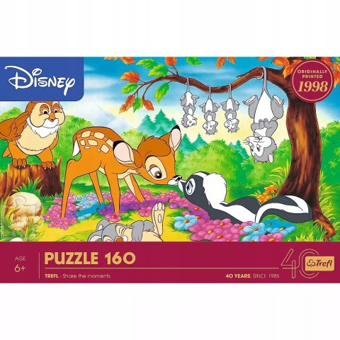 Puzzle 160 el. 40-lecie Bambi i leśni przyjaciele Trefl 40054