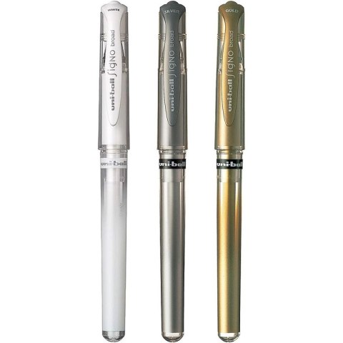 Długopis żelowy Uni UMN-153 Signo biały