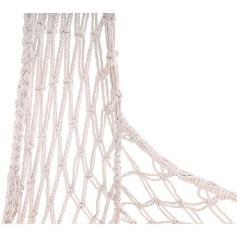 HAMAK AŻUROWY FOTEL WISZĄCY 60x60x120CM Z PODUSZKĄ ECRU