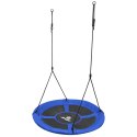 HUŚTAWKA OGRODOWA BOCIANIE GNIAZDO 110CM XXXL NIEBIESKA