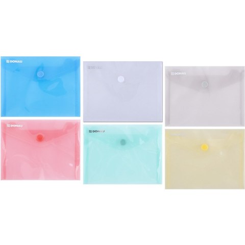 Teczka kopertowa Donau A6 transparentna