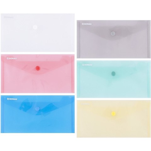 Teczka kopertowa Donau DL transparentna