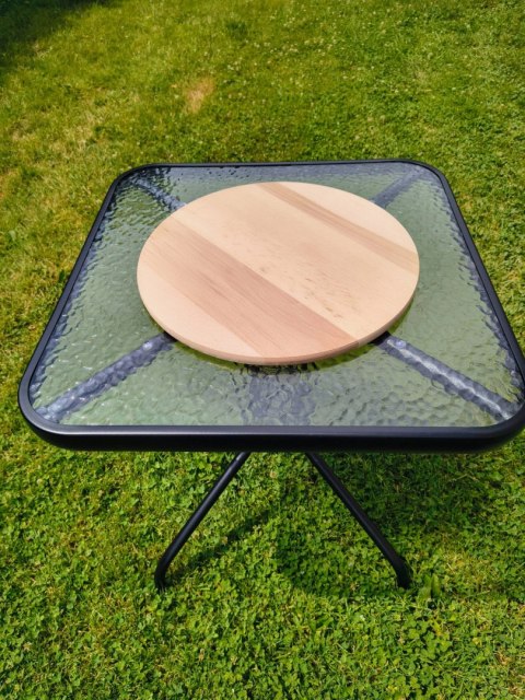 Deska do krojenia drewniana okrągła 40 cm | Deska do serwowania pizzy