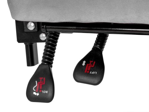 Fotel obrotowy do biurka TITAN GREY ALCANTARA PRO