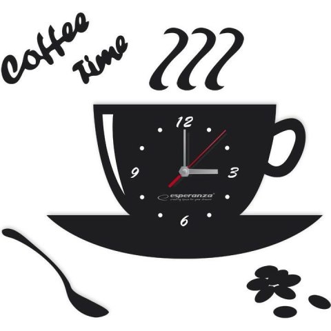 ZEGAR ŚCIENNY ESPERANZA FLORENCE 3D BIAŁY