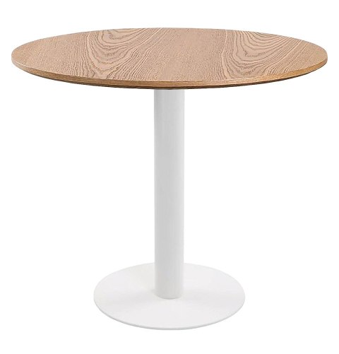 Stół okrągły VICTORY DARK WOOD 70 cm MILK