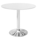 Stół okrągły VICTORY WHITE 70 cm SILVER