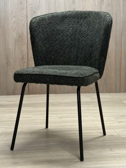 Krzesło tapicerowane TEDDY BLACK