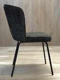 Krzesło tapicerowane TEDDY BLACK