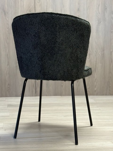 Krzesło tapicerowane TEDDY BLACK