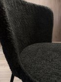 Krzesło tapicerowane TEDDY BLACK