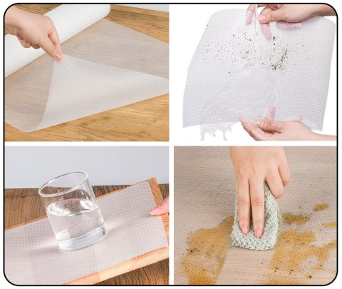 Mata antypoślizgowa do szuflad HALVE 48 x 500 cm biała