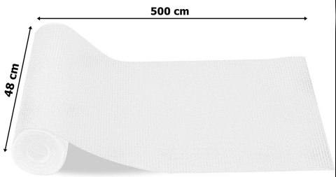 Mata antypoślizgowa do szuflad HALVE 48 x 500 cm biała
