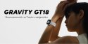 Smartwatch Damski GRAVITY GT18-2 Różowy Pasek Silikonowy + Biały Pasek