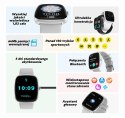 Smartwatch Damski GRAVITY GT18-5 Czarny Pasek Silikonowy + Szary Pasek