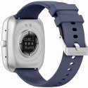 Smartwatch Męski GRAVITY GT18-6 Czarny Pasek Silikonowy + Granatowy Pasek