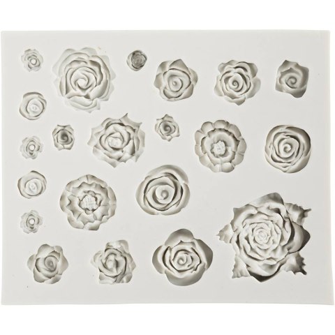 Foremka Silikonowa Różyczki 21 wzorów