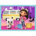 Koci domek Gabi puzzle 4 w 1 Wielka przygoda Gabby Trefl 34670