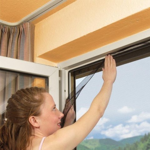 MOSKITIERA OKNO 150X180 BIAŁA POLIESTER+TAŚMA RZEP