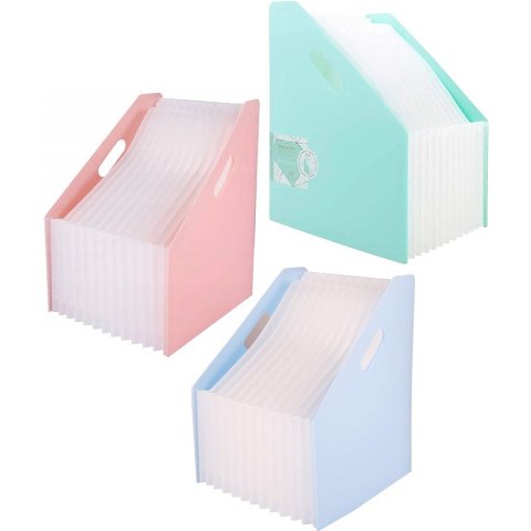 Pojemnik harmonijkowy Deli Macaron A4 różowy