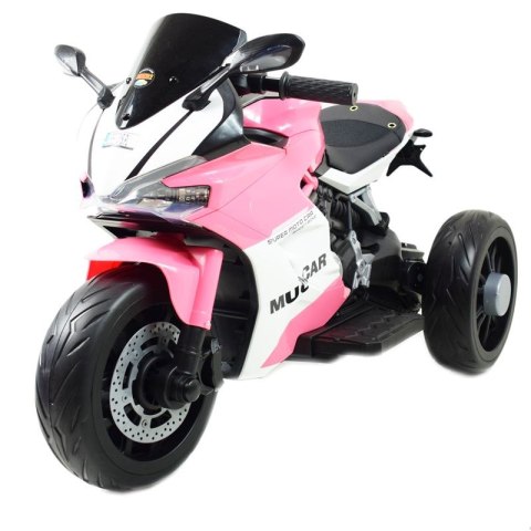 SZYBKI MOTOR POLICYJNY Z KOGUTEM, MIĘKKIE KOŁA, DŹWIĘKI, DWA SILNIKI, PILOT/NT5188