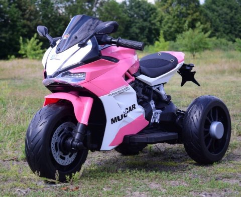 SZYBKI MOTOR POLICYJNY Z KOGUTEM, MIĘKKIE KOŁA, DŹWIĘKI, DWA SILNIKI, PILOT/NT5188