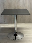Stół skandynawski kwadratowy TORI Black WOOD 70 SILVER