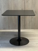 Stół skandynawski kwadratowy TORI Black WOOD 70 SMOKE
