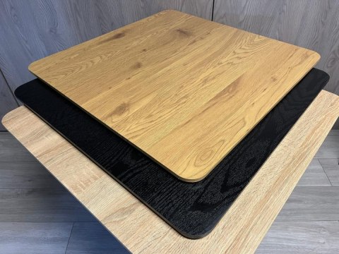 Stół skandynawski kwadratowy TORI Dark Wood 70 MILK