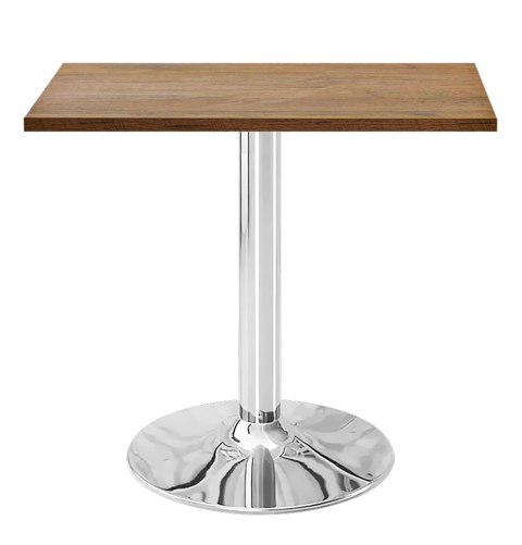 Stół skandynawski kwadratowy TORI Dark Wood 70 SILVER