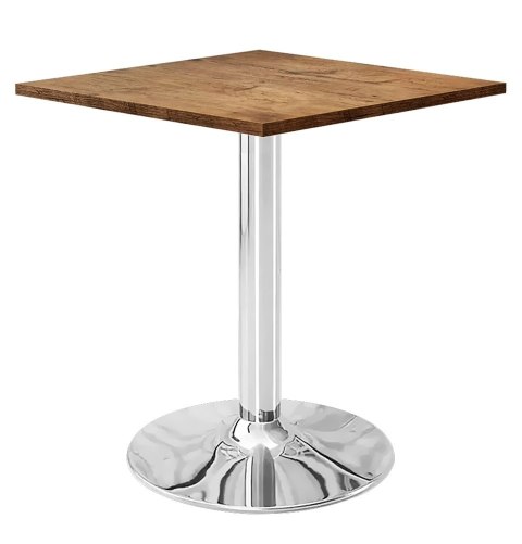 Stół skandynawski kwadratowy TORI Dark Wood 70 SILVER