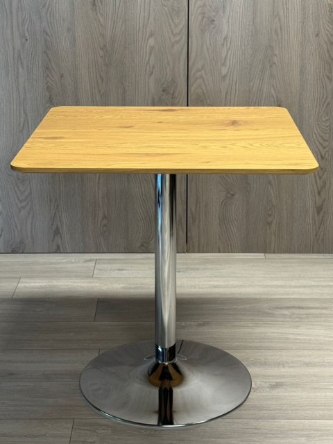 Stół skandynawski kwadratowy TORI Dark Wood 70 SILVER